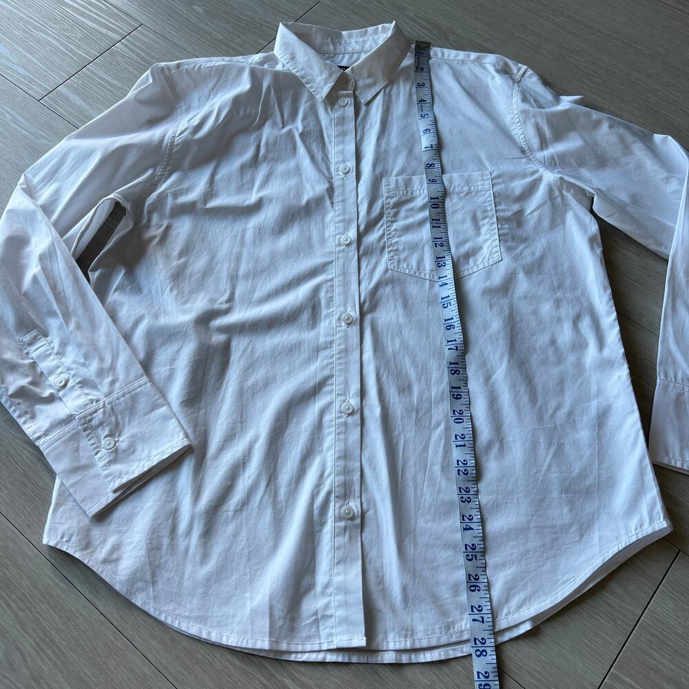 J Crew Garcon Classic Shirt In Cotton Poplin Shirt 8 White Tiny Flaw - Picture 5 of 12